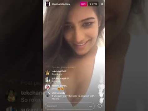 poonam pandey live porn|Poonam Pandeys Nude Videos